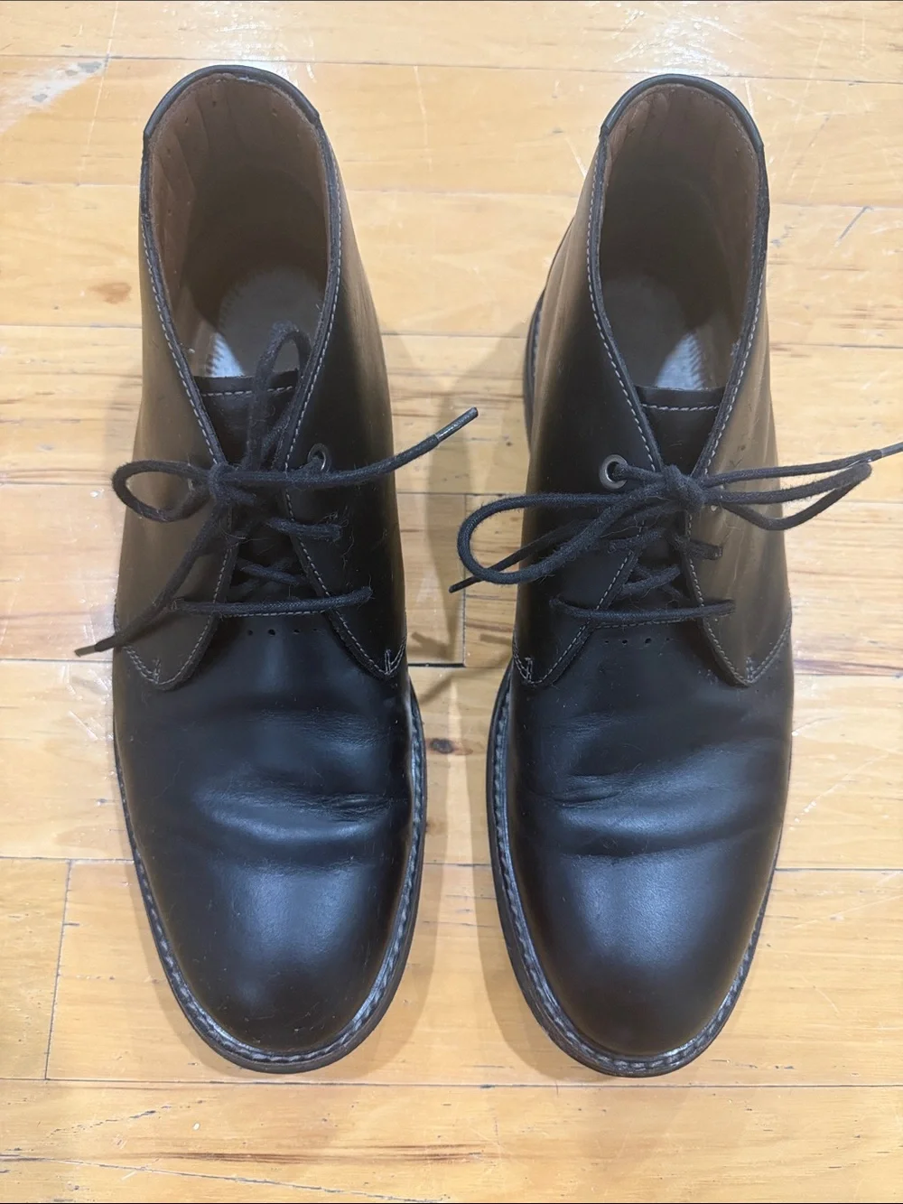Clarks Men's Black Leather Chukka Boots Sz 11